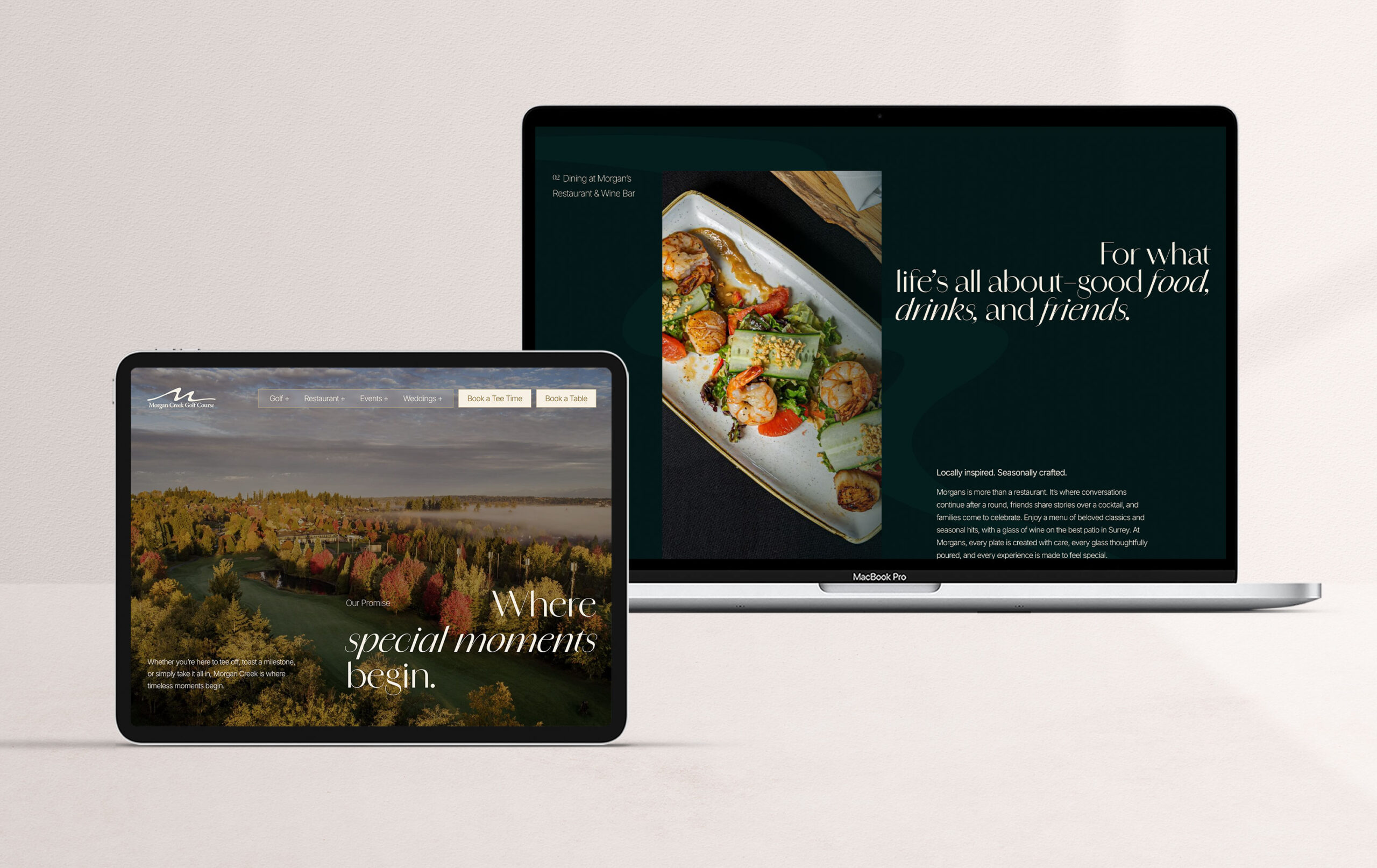 Morgan Creek Golf approached Studiothink to design a new website to elevate their brand