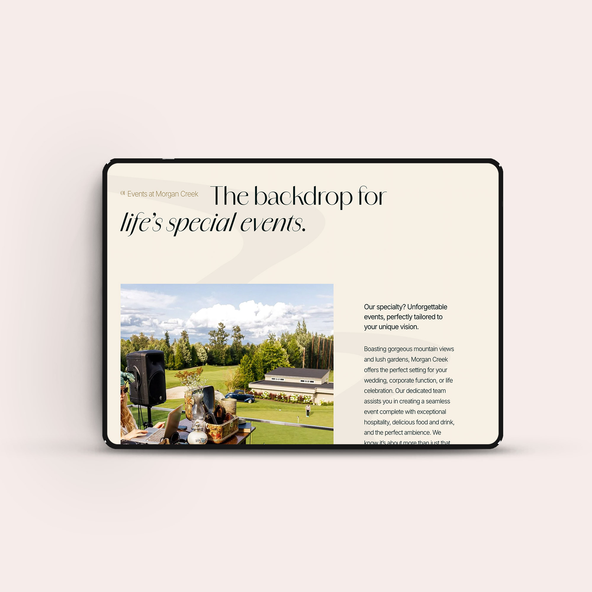 Morgan Creek Golf approached Studiothink to design a new website to elevate their brand